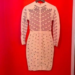 Long sleeved bandage dress